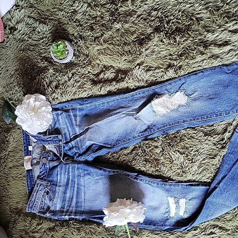 Straight leg jeans
